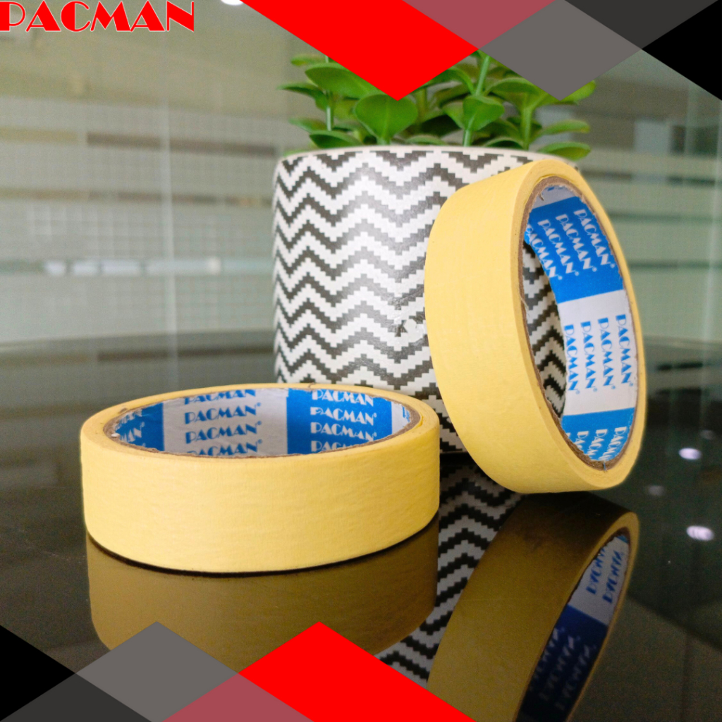 

Lakban kertas 24MM masking tape kuning isolasi