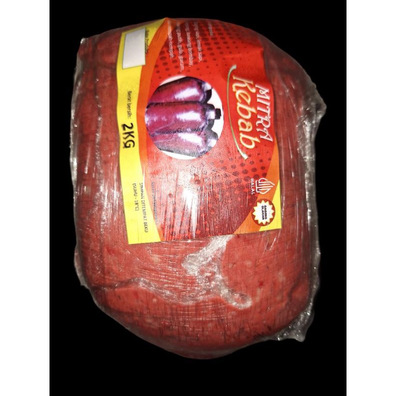 

DAGING KEBAB MITRA KEBAB 2 KG TANPA TIANG KEBAB SAPI KEBAB HALAL MITRA KEBAB