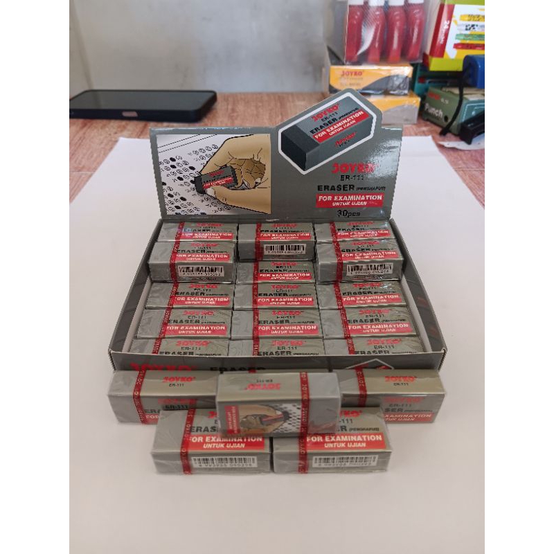 

1 pak isi 30 Penghapus Ujian JOYKO ER-111 STIB JOYKO