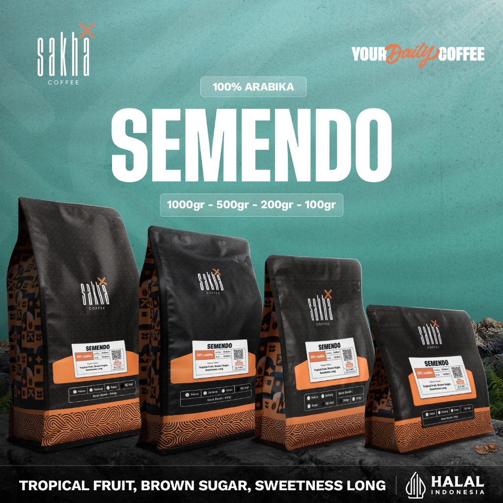 

Kopi Arabika Semendo Arabica Espresso Coffee Beans Biji Bubuk Coffe