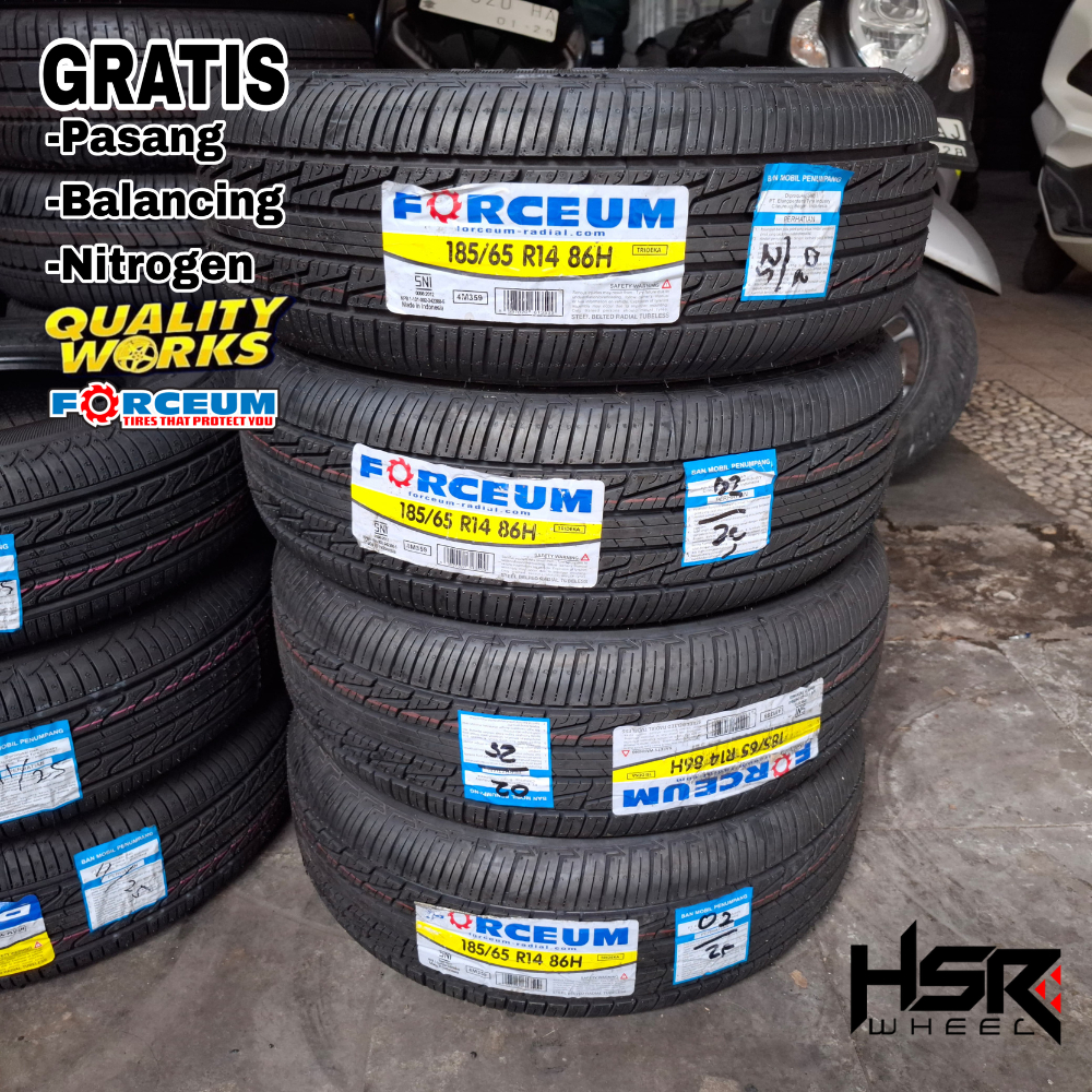 BAN MOBIL RING 14 UKURAN 185 65 R14 FORCEUM TRIDEKA 185/65 R14