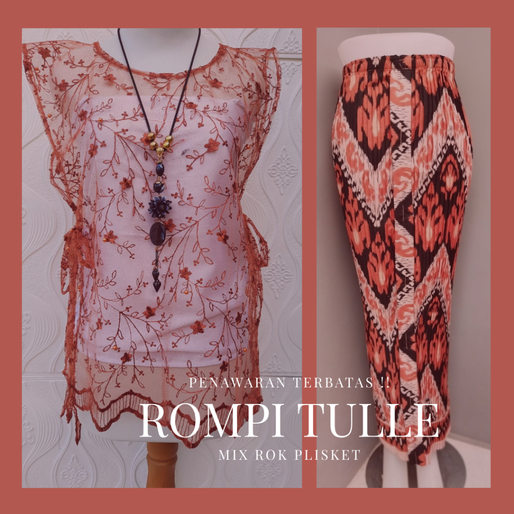 Set Kebaya Brukat Jumbo LD 140CM Baju kebaya modern Zipper Depan Busui Lapis Furing Adem Tidak Neraw