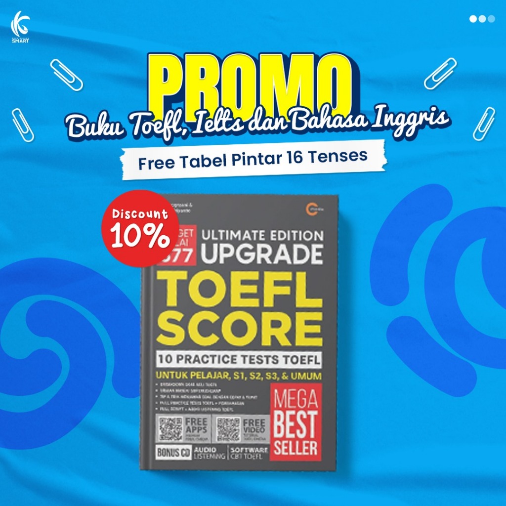 Buku New Upgrade TOEFL Score Target Nilai 677 / ULTIMATE EDITION UPGRADE TOEFL SCORE (PLUS CD) - Ria