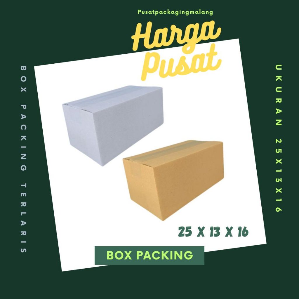 

Box Packing 25x13x16 Kardus A1 Karton Dus Kotak Kemasan Sparepart Jamu Madu Assesoris Souvenir Olshop