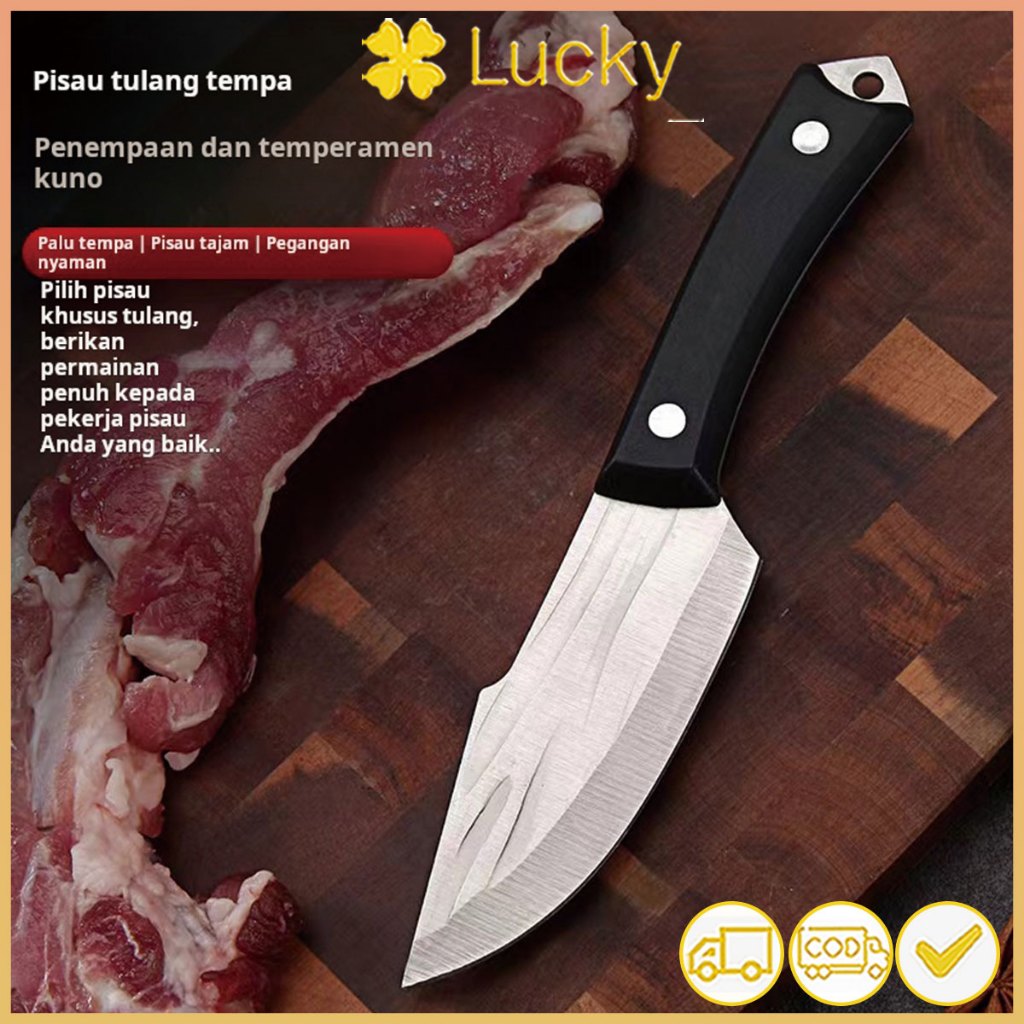 Pisau pemotong tulang tempa baja tahan karat pisau daging Pisau Tulang Pisau Daging