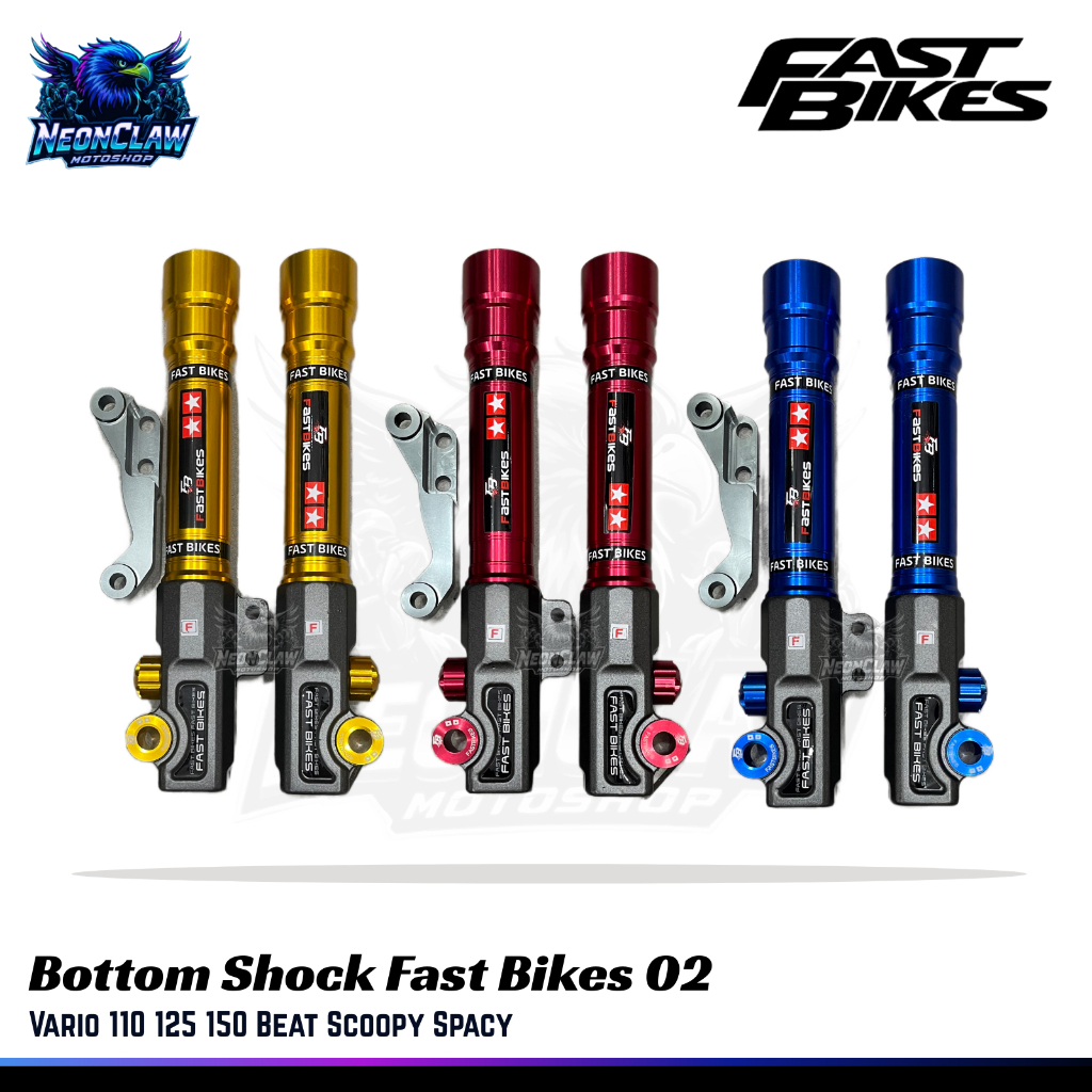 Bottom Tabung Shock Depan Fast Bikes 02 Vario 110 125 150 Beat Scoopy Spacy Bottom Shock Depan FastB
