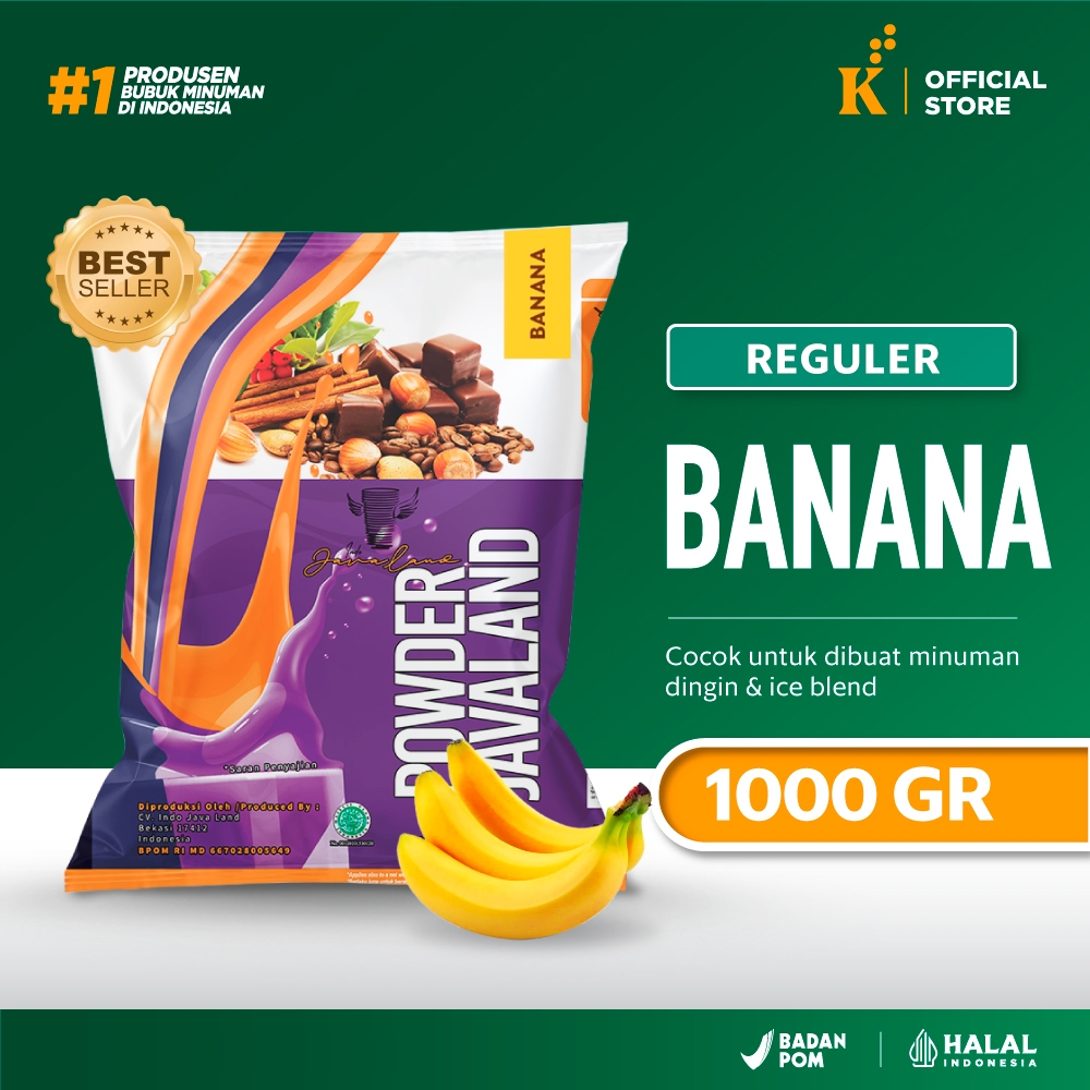 

Bubuk Minuman Bubble Powder Drink Rasa Banana Javaland 1 kg