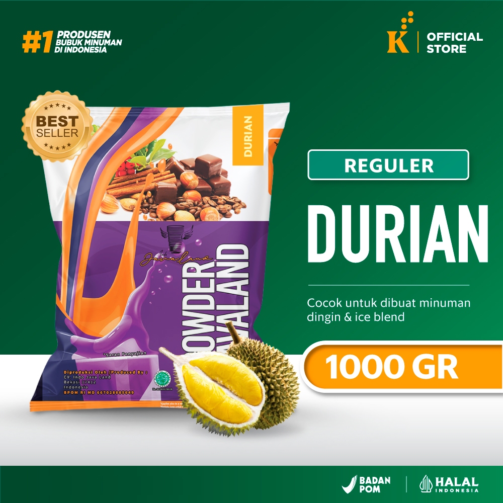 

Bubuk Minuman Bubble Powder Drink Rasa Durian Javaland 1 kg