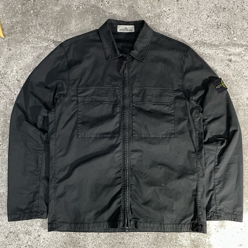 Stone Island Overshirts Supima Double Pocket Black