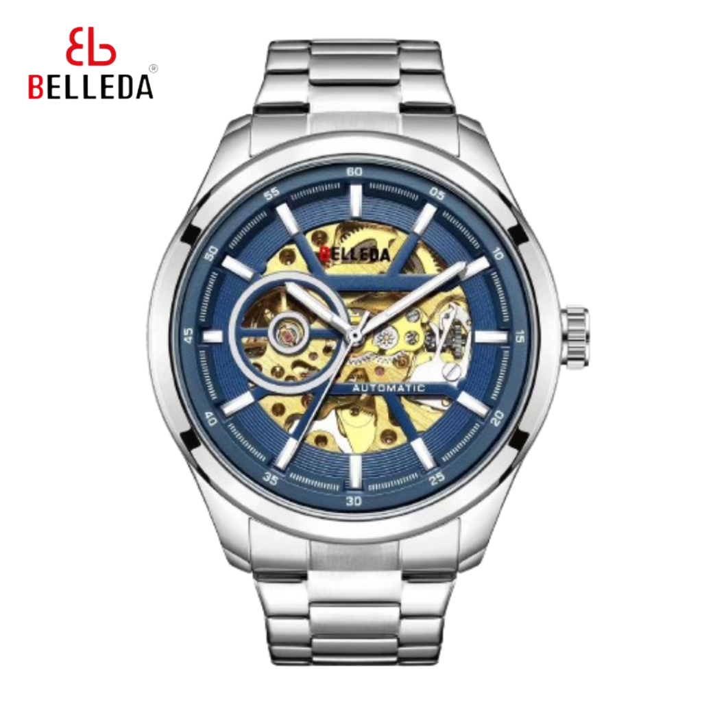 BELLEDA Jam Tangan Pria Belleda 9460 Otomatis Rantai Man Watch Original Tahan Air Original