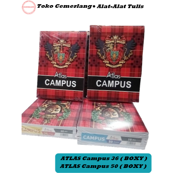 

BUKU TULIS BOXI ATLAS CAMPUS 36 LEMBAR / BUKU TULIS BOXY ATLAS CAMPUS 50 LEMBAR ( 1 PACK )