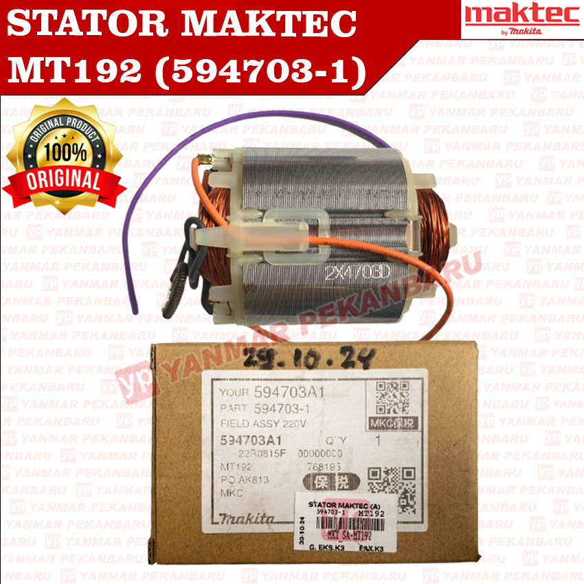 MT192 STATOR FIELD RUMAH ARMATURE SARANG ANGKER 594703-1 MAKTEC ORIGINAL ASLI
