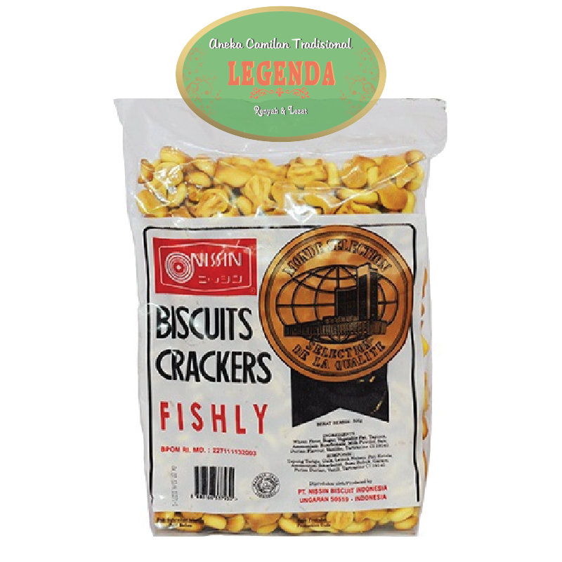 

Biskuits Crackers NISSIN Fishly 300 Gr Gram Biskuit Bentuk Ikan Cracker Manis Asin Gurih Renyah Cemilan Makanan Ringan Snack Oleh Oleh Khas Pekalongan Murah Berkualitas Premium