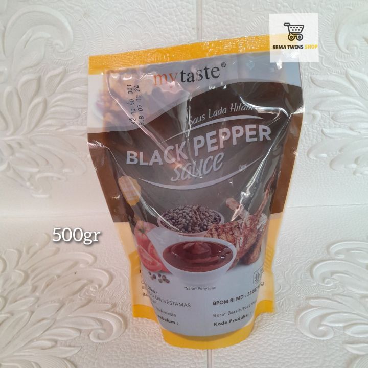 

Saus LADA HITAM BLACKPEPPER Sauce My Taste 500gr / Black Pepper Sauce