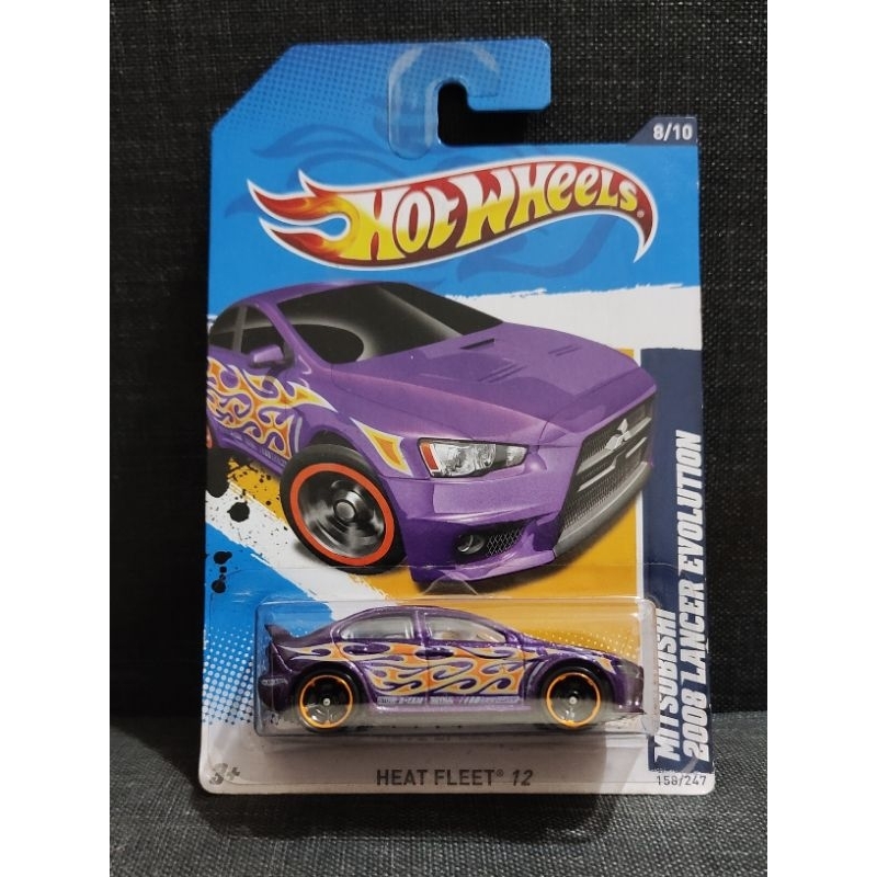 Hot Wheels 2008 Mitsubishi Lancer Evolution HW Heat Fleet 12