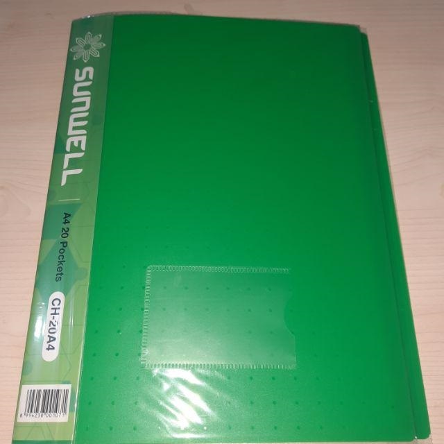 

Clear Holder - Premium Document Keeper Folio, 40 Sheets - Hijau - Agatha Felix