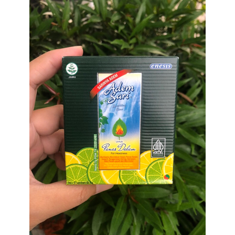 

Adem Sari Untuk Panas Dalam Kemasan dus isi 5sachet