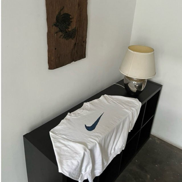 Nike 90s crewnack white blue usa