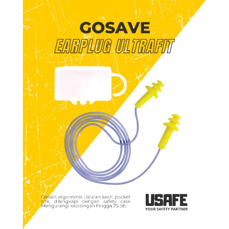 Earplug Ultrafit Peredam Suara Bising Telinga GOSAVE