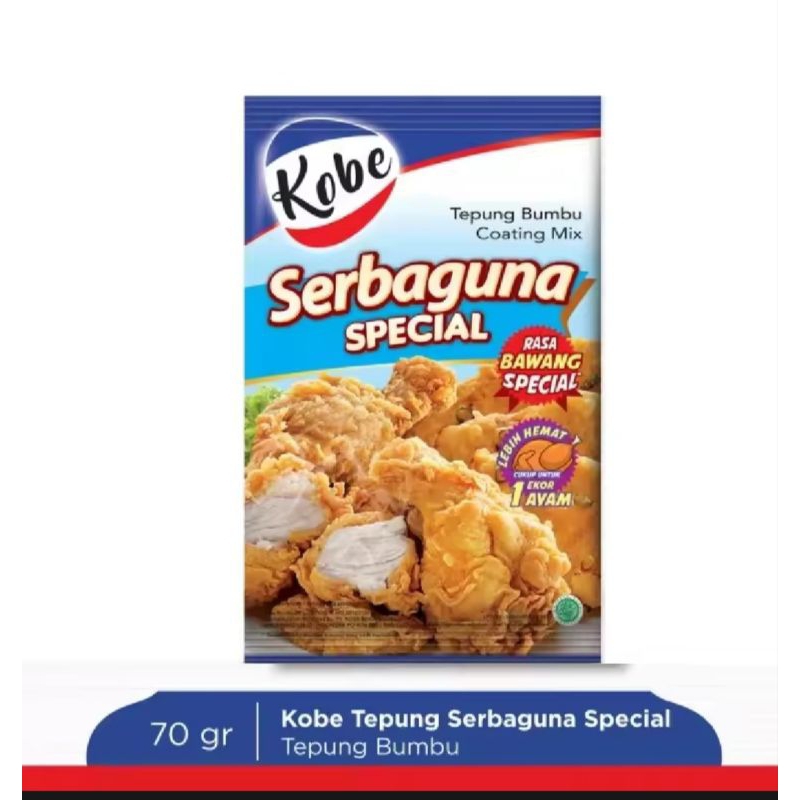 

KOBE Tepung Bumbu Serbaguna Special 70gr 1 Renceng isi 5/pcs
