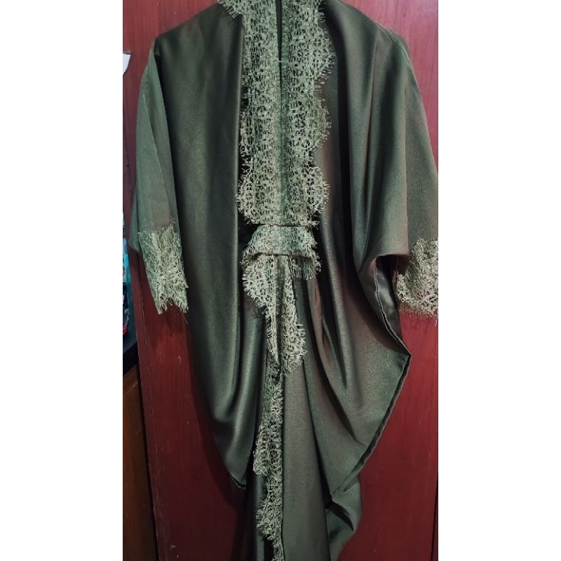 Kaftan Satin Army