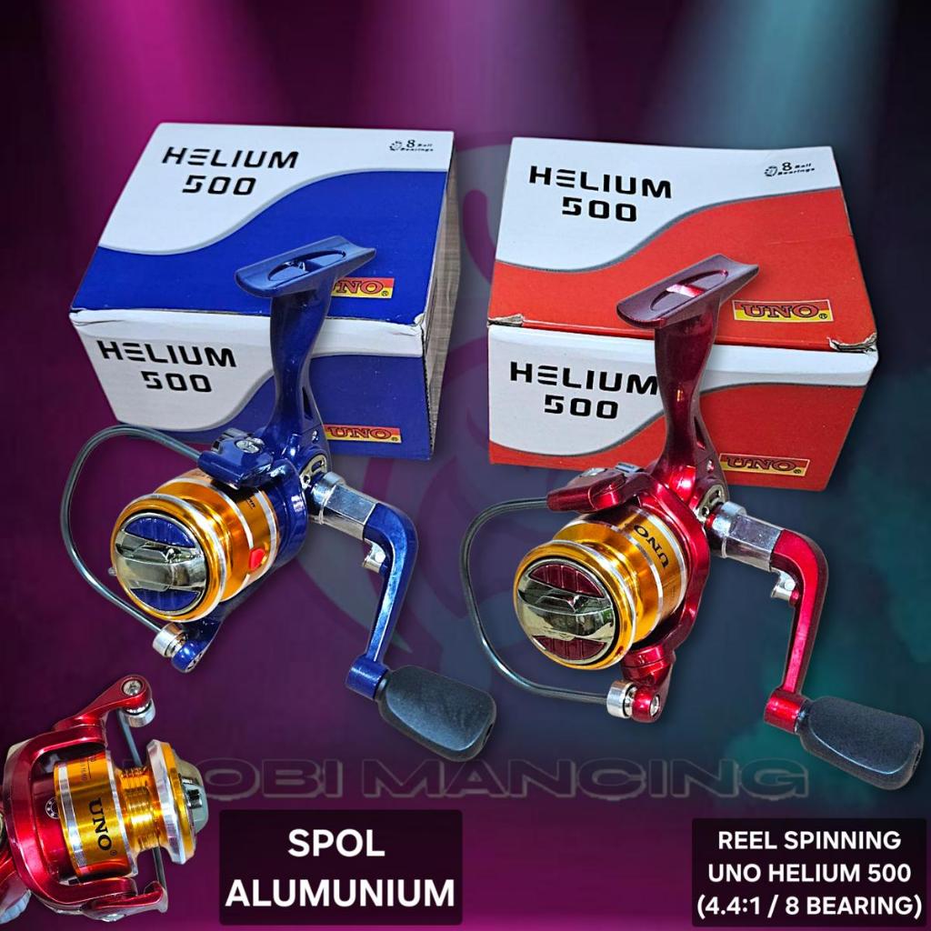 Hot Deals Reel Spinning Uno Helium 500 (4.4:1 / 8 Ball Bearing) / Reel Pancing Udang Uno Helium500