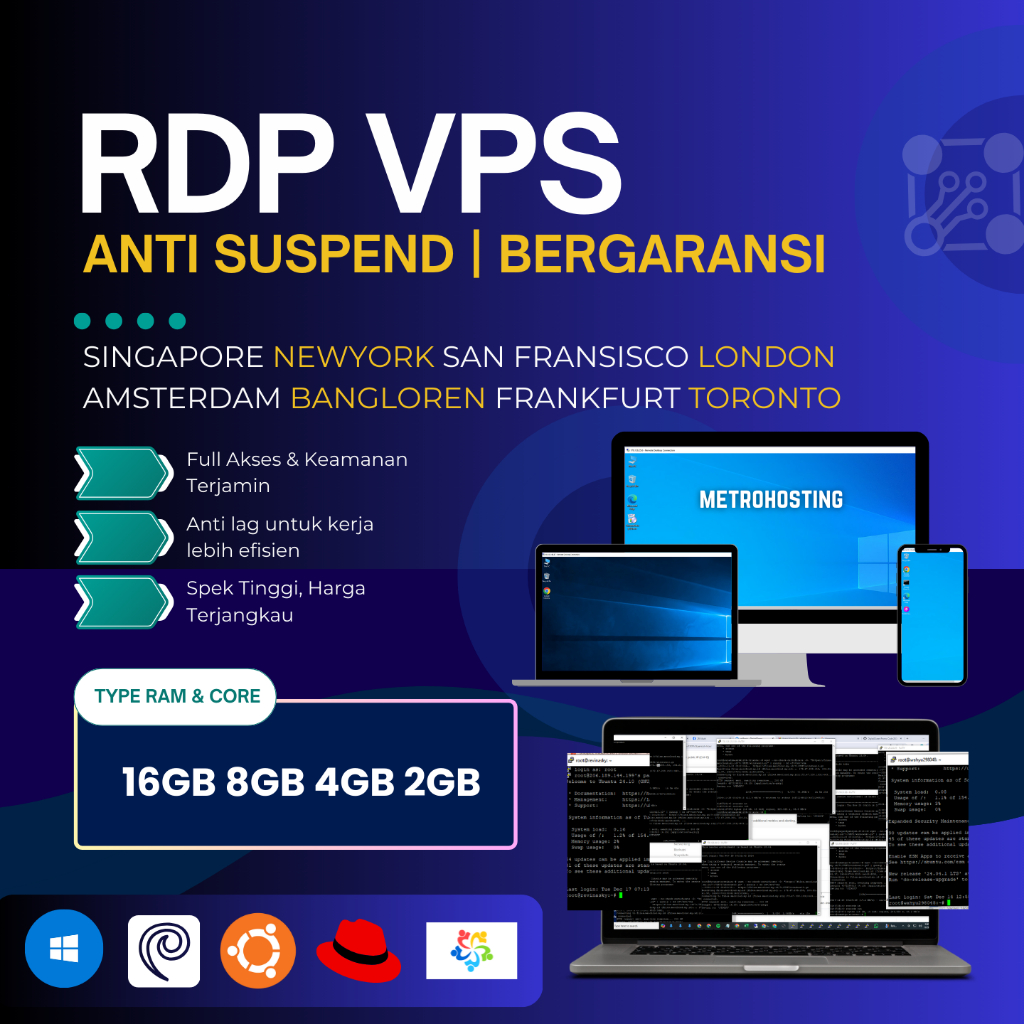 [ BISA DI PERPANJANG ] RDP/VPS Windows Murah & Bergaransi Server