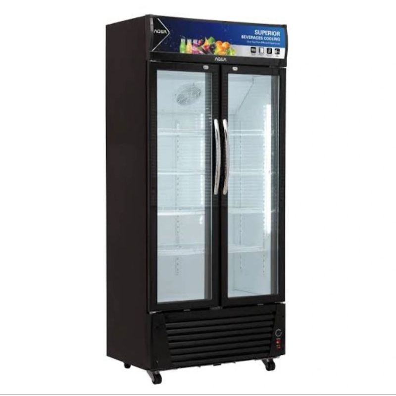 SHOWCASE AQUA 2 PINTU AQW-610CD SHOWCASE AQUA 2PINTU AQW 610CD DISPLAY COOLERS AQUA 2 PINTU SHOWCASE