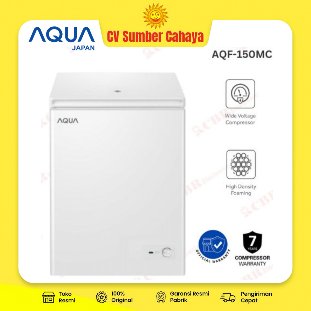 AQUA Chest Freezer / Box Freezer 150 Liter AQF-160FA AQF 160FA AQF 150MC