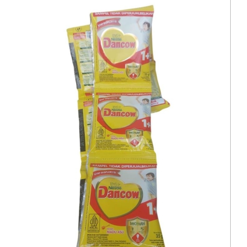 Susu Dancow Sachet Plus Madu 1+ Renceng 35gr//dancow sachet plus madu 1+ Renceng 10 sachet