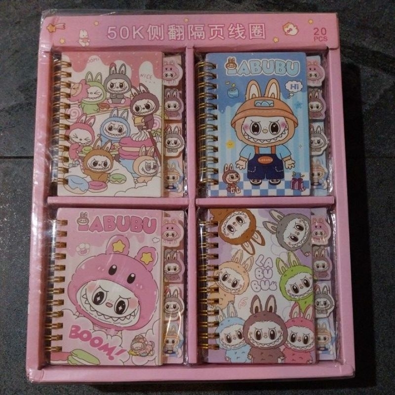 

PC Notebook Labubu A7 Ring Buku Tulis Catatan Diary Mini Cantik Lucu Cute Karakter