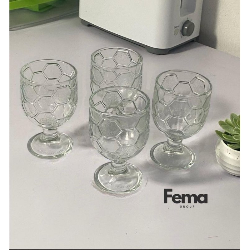 gelas kaki gelas sirup unik