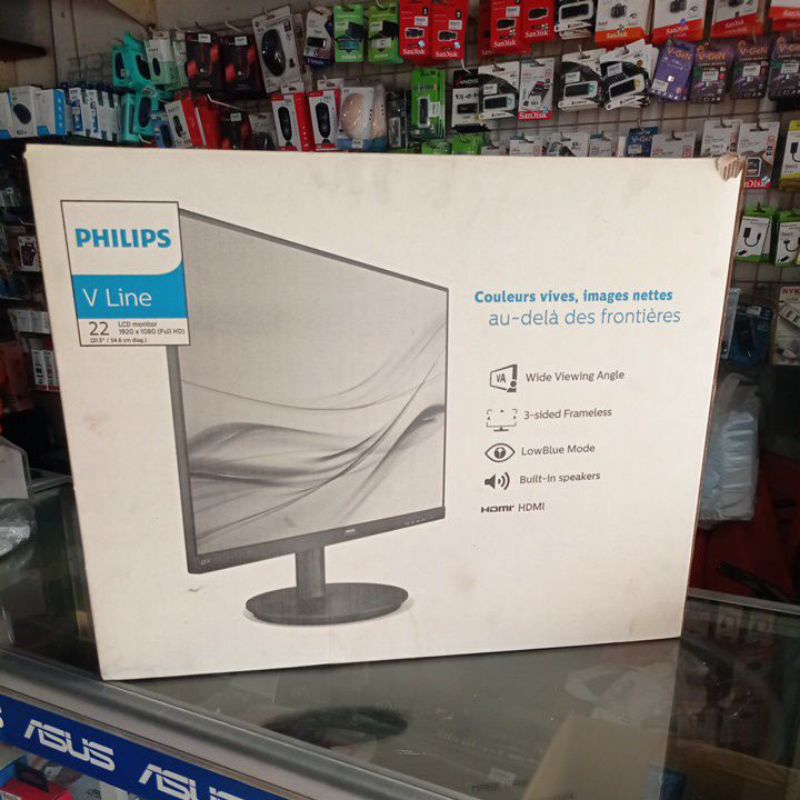 Monitor Philips 22" (1920 x 1080 ) Full HD Built-in Speakers