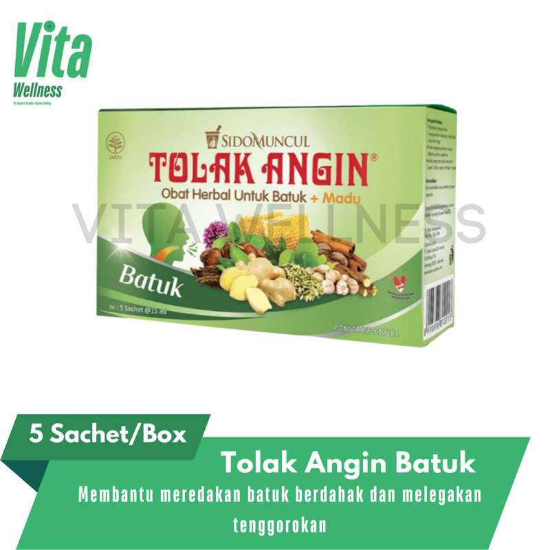 Tolak Angin Batuk Cair 5 Sachet/Box - Membantu Meredakan Batuk Berdahak