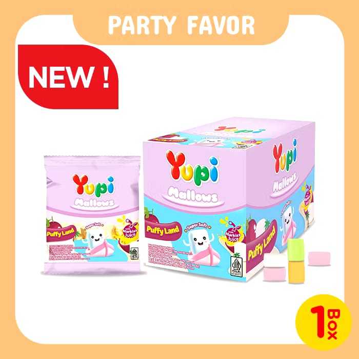 

Yupi Mallows Puffy Land Markisa | Isi 12 Pcs