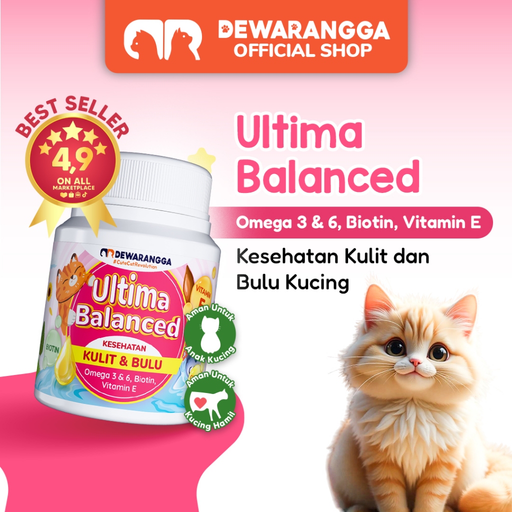 Dewarangga ULTIMA Balanced Vitamin Kucing& Bulu Solusi Jamur & Vitamin Bulu Rontok