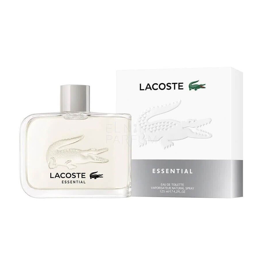 lacoste essential 125 ml edt lengkap box