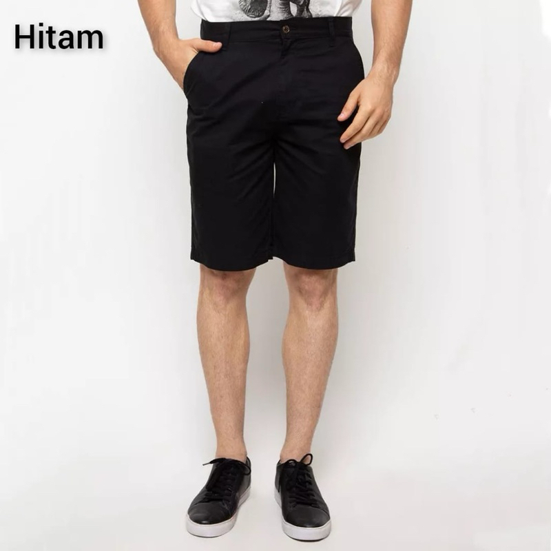CELANA PENDEK PRIA - SHORT CHINOS - BAHAN KATUN DRILL YUNION PREMIUM TIDAK MELAR