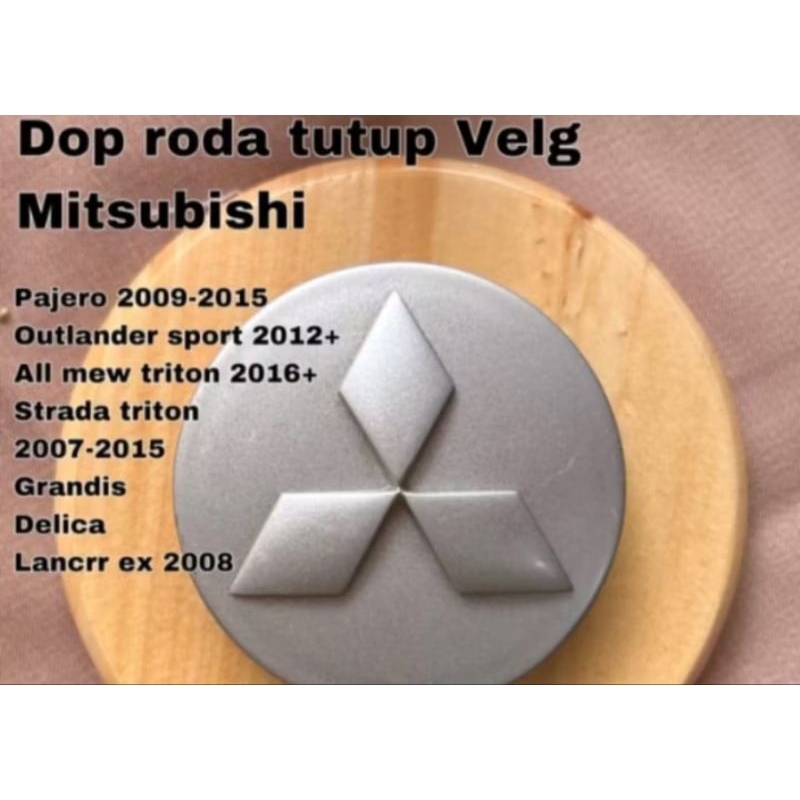 dop velg atau dop roda mitsubishi pajero 2009-2015, outlancher sport 2012+ alllnew triton 2016