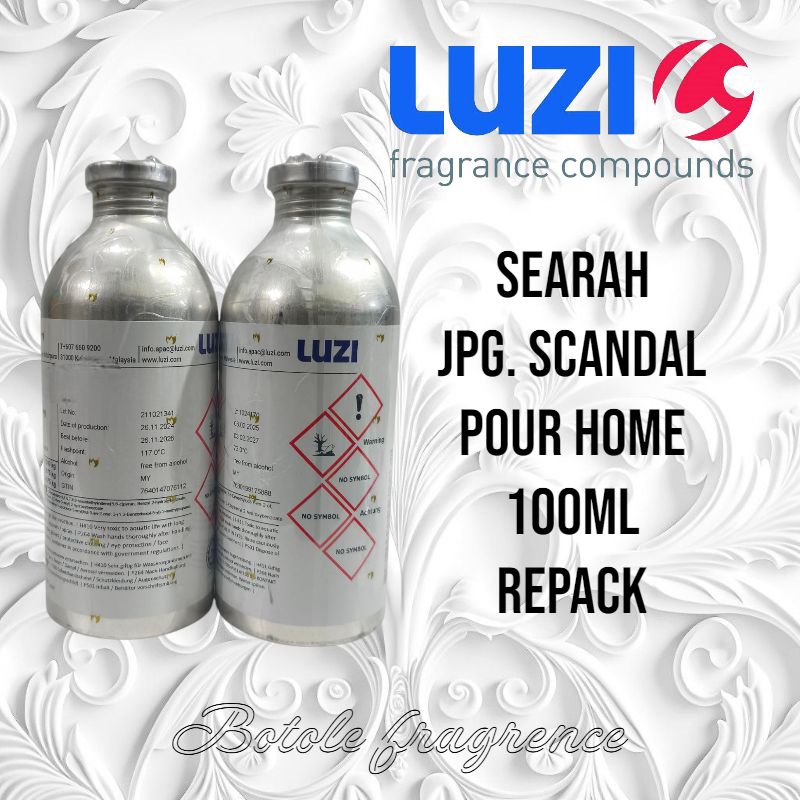 BIBIT PARFUME JPG SCANDAL POUR HOME BY LUZI 100ML REPACK