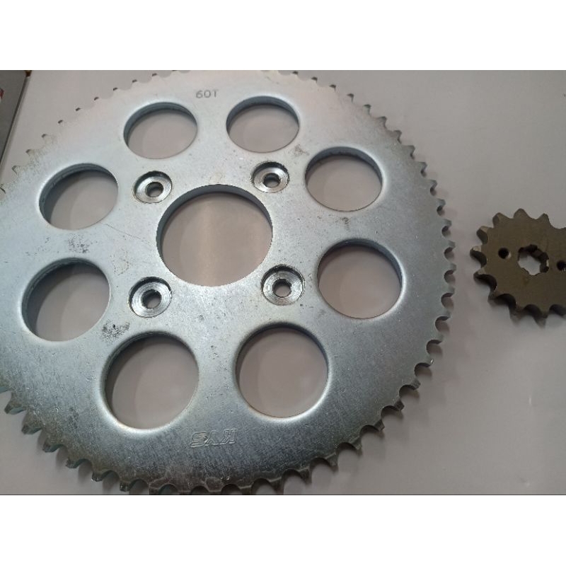 GIR DEPAN BELAKANG SUPRA FIT NEW KHARISMA BLADE  REVO 15 60T GIR BELAKANG FIT NEW REVO LAMA KHARISMA