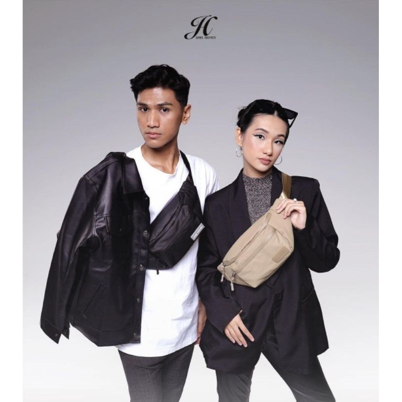 OKTA BAG BY JIMSHONEY WAISTBAG TASSLEMPANG TAS SLEMPANG COWOK TAS SLEMPANG CEWEK TAS SLEMPANG MURAH 