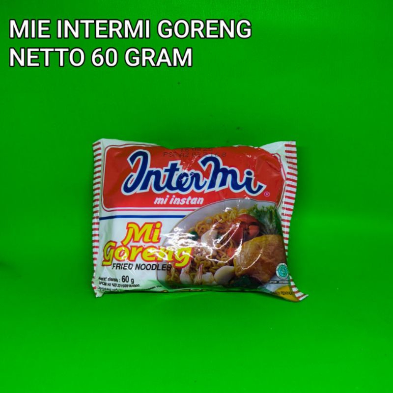 

MIE INTERMI GORENG 60 GRAM MI INSTAN CEPAT SAJI
