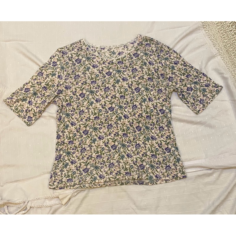 Flowers Knit Top