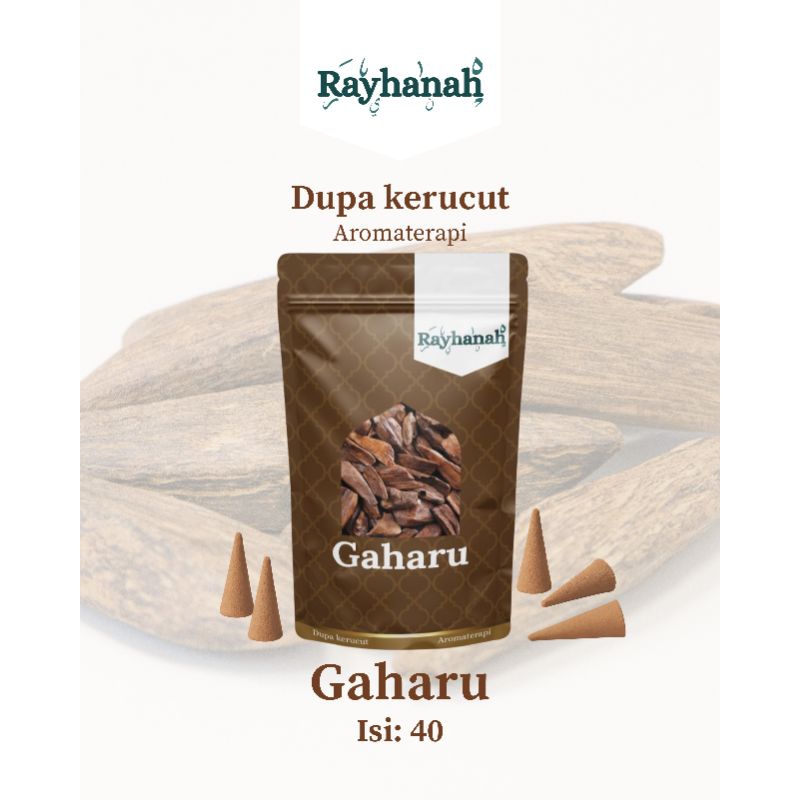 Dupa Kerucut Wangi Gaharu Oud | Aromaterapi | Bukhur Kerucut