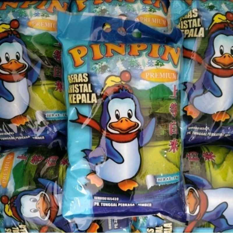 

Beras Kristal Kepala 5Kg - Merek Pinpin | Super Pulen & Bersih | Premium Quality