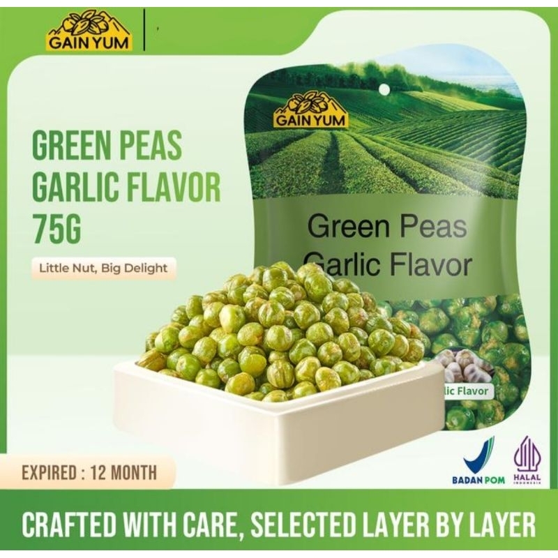 

Gain Yum Kacang Polong Rasa Original (75 Gr)