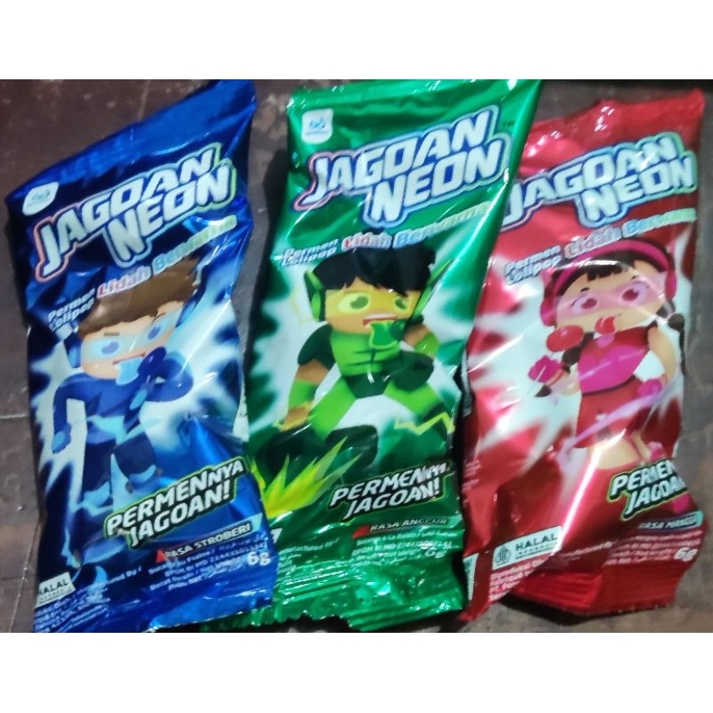 

permen jagoan neon permen sunduk permen warna