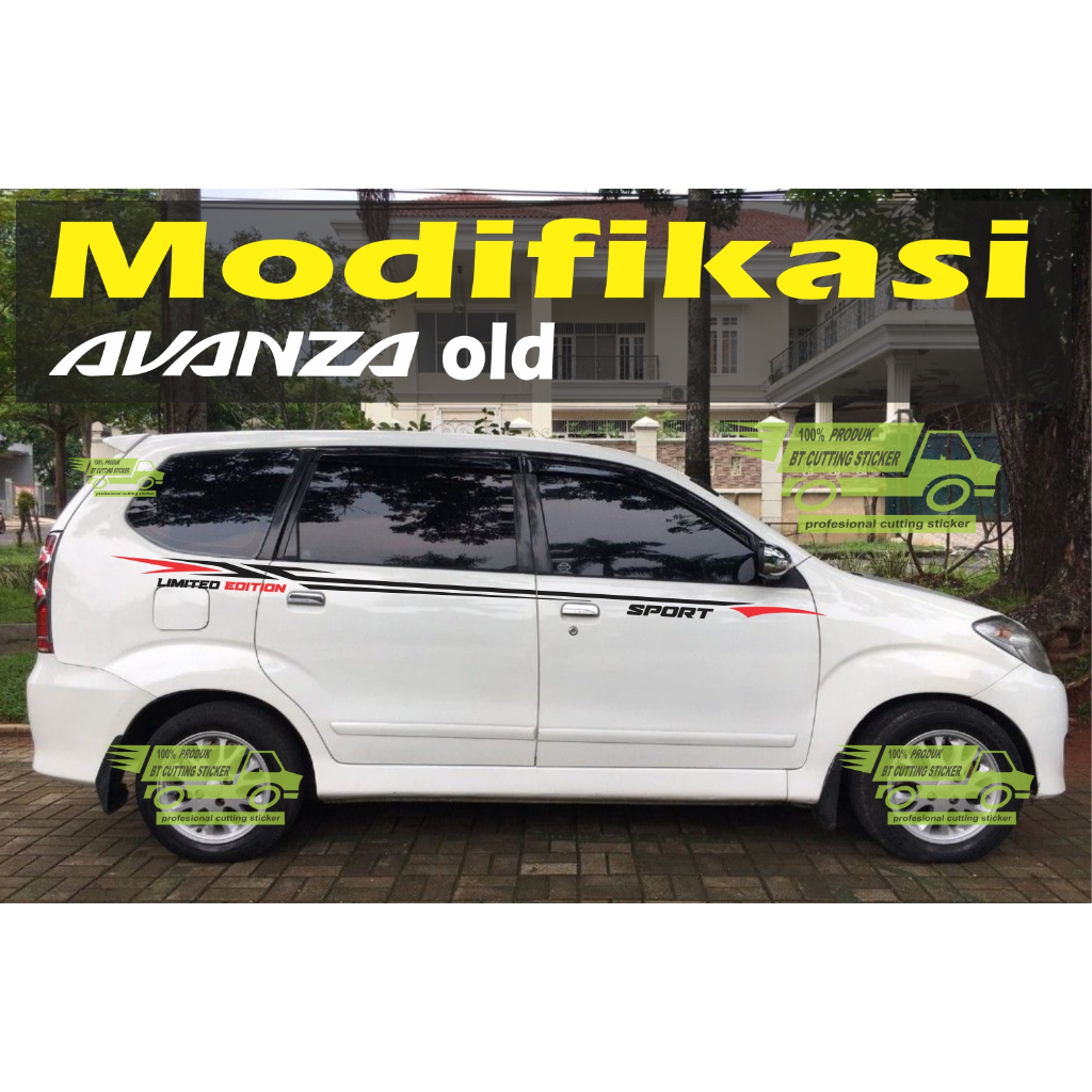 OLD4 Sticker mobil avanza old tahun 2003 - 2011 / stiker xenia old / striping mobil avanza old