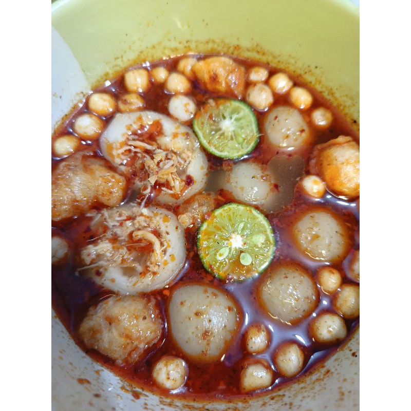

BaciGar teh anna baso Aci Garut baso Aci Chili oil